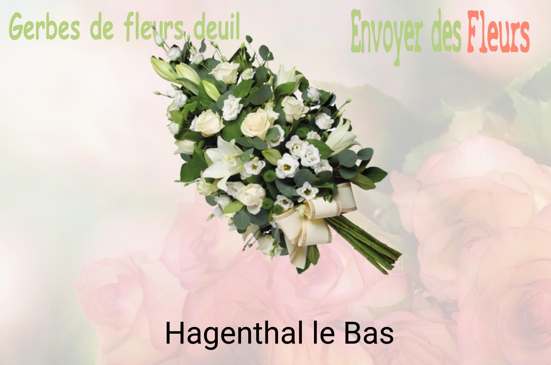 Gerbe de fleurs de deuil livrée à Hagenthal-le-Bas